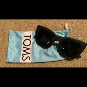 Brand new toms black sunglasses